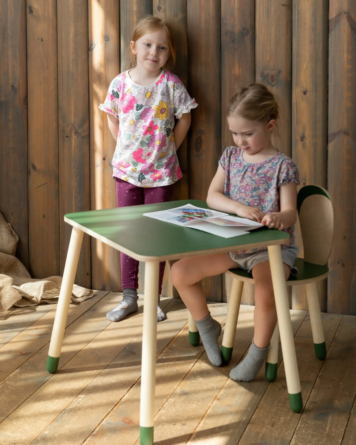 Ensemble Table & Chaise "Little Bunny" – Bois Naturel (2 - 7 ans) – Montessori pour enfant – photo 6