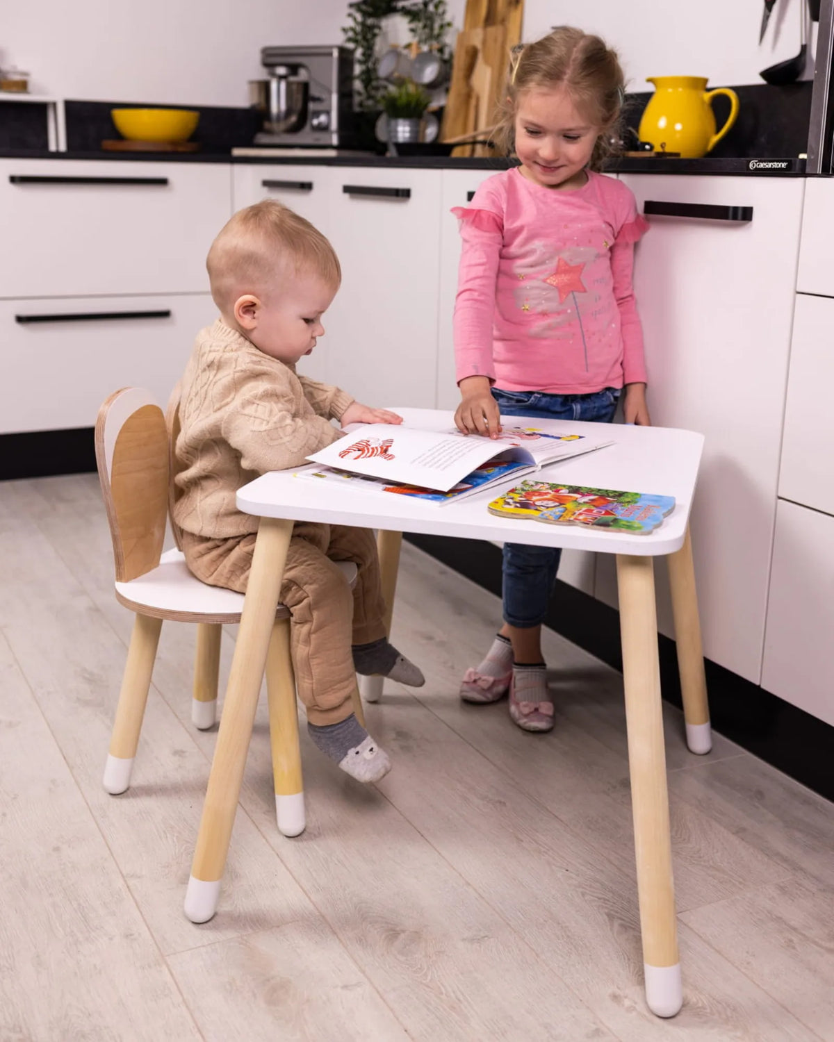Ensemble Table & Chaise "Little Bunny" – Bois Naturel (2 - 7 ans) – Montessori pour enfant – photo 5
