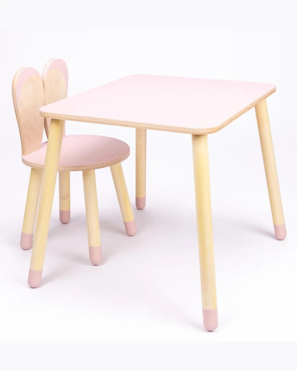 Ensemble Table & Chaise "Little Bunny" – Bois Naturel (2 - 7 ans) – Montessori pour enfant – photo 8