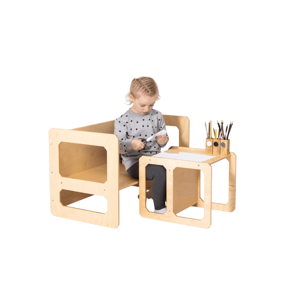 Ensemble Table et Chaises de Sevrage Montessori - 1 Chaise