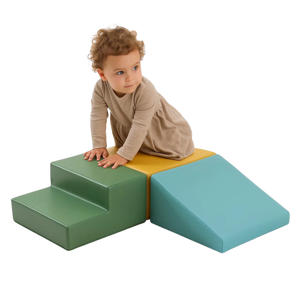 Ensemble de 3 Blocs de Mousse Soft Play - Pastel Turquoise