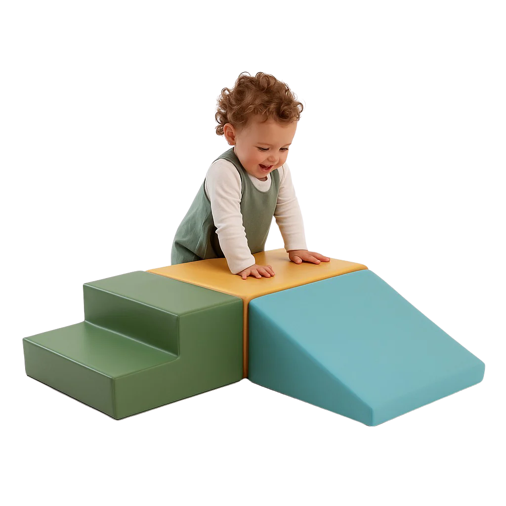 Ensemble de 3 Blocs de Mousse Soft Play - Pastel Turquoise