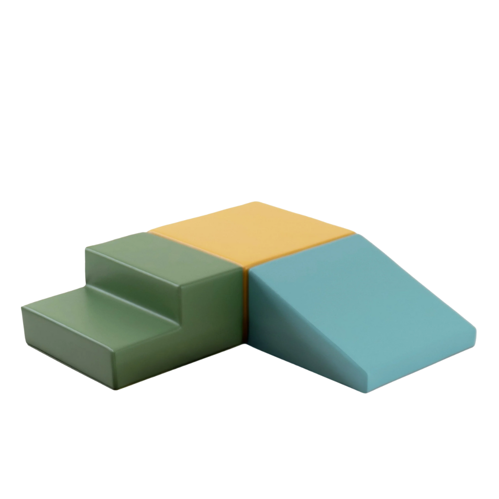 Ensemble de 3 Blocs de Mousse Soft Play - Pastel Turquoise