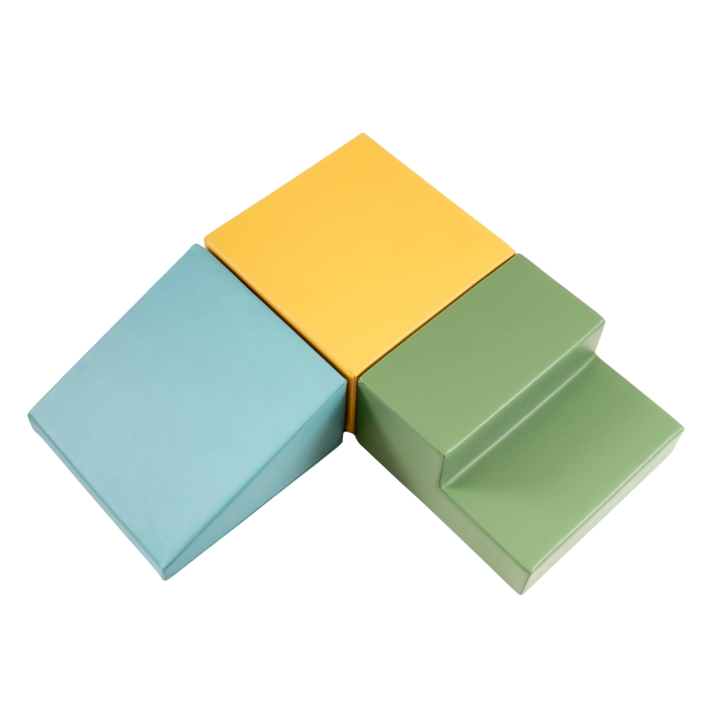 Ensemble de 3 Blocs de Mousse Soft Play - Pastel Turquoise