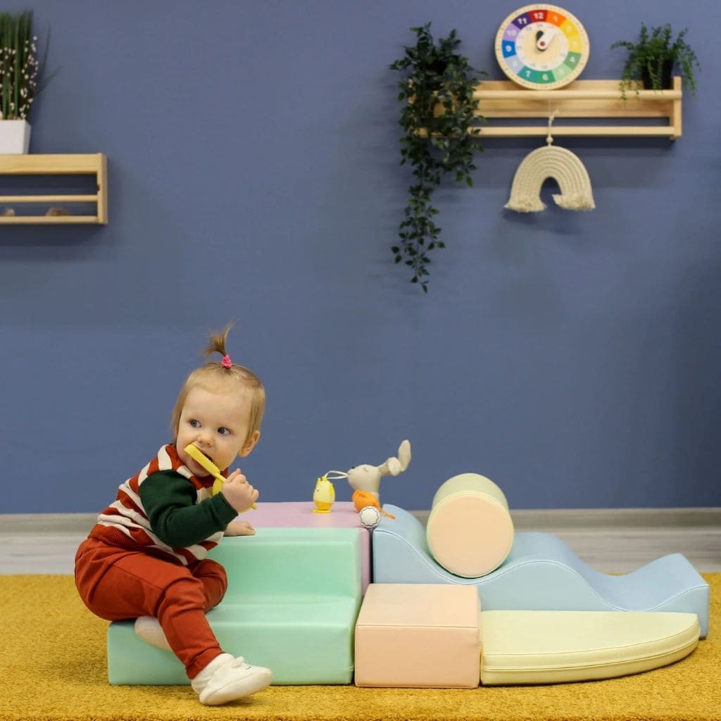 Ensemble de 6 Blocs de Mousse Soft Play - Pastel Clair