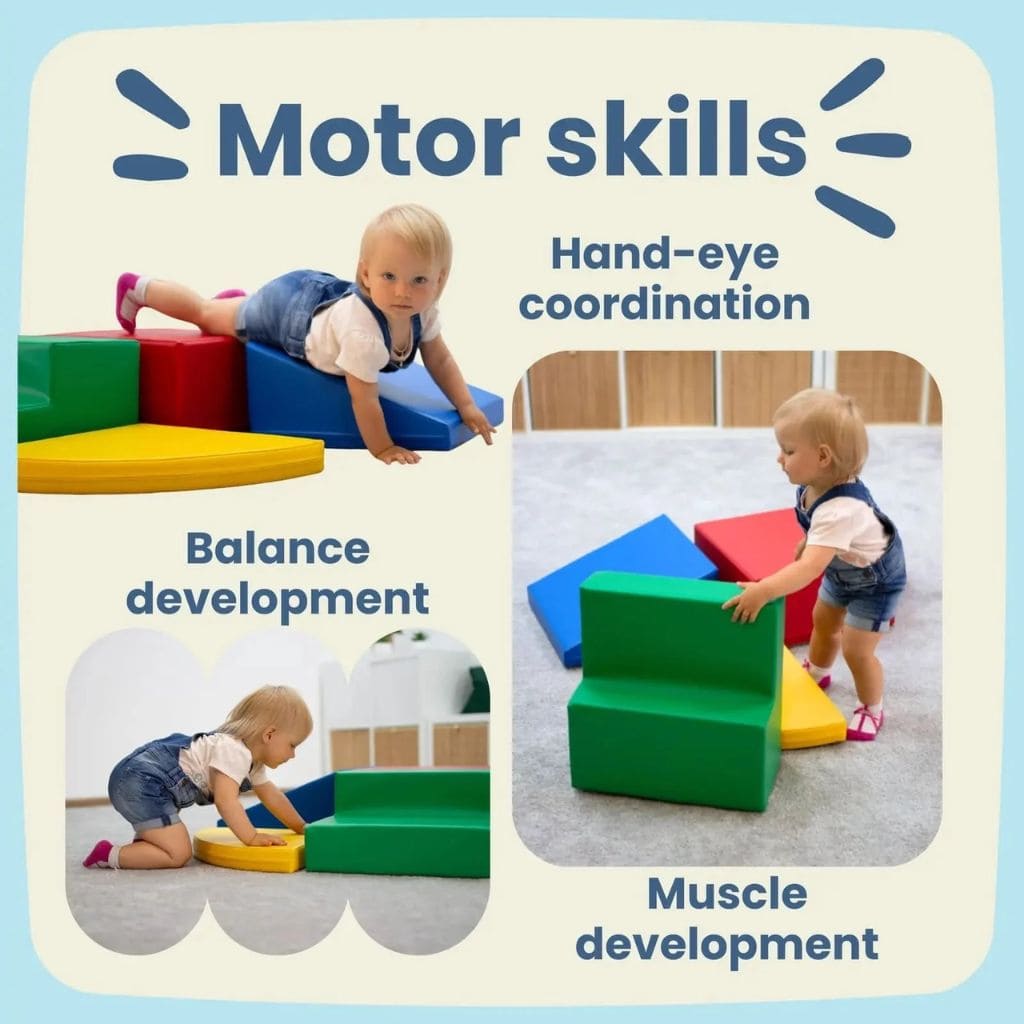 Ensemble de 6 Blocs de Mousse Soft Play - Beige