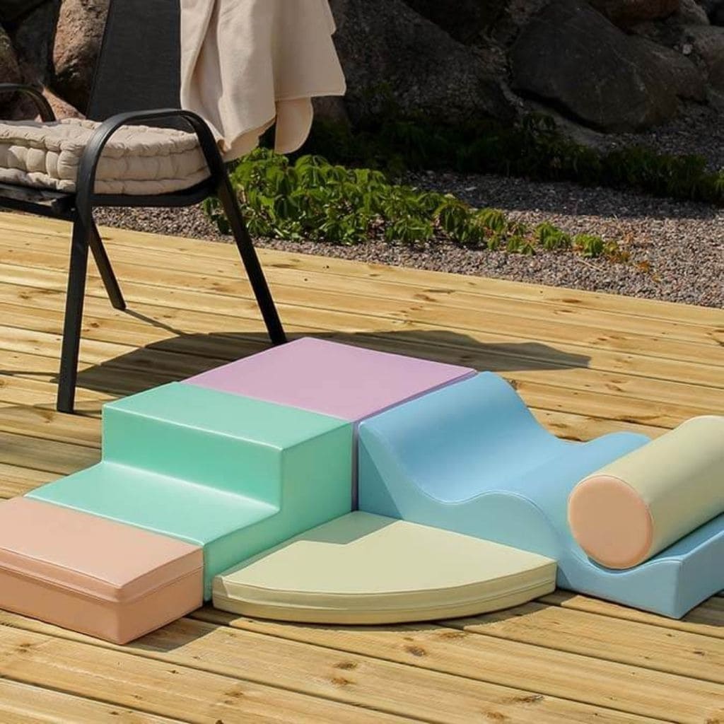 Ensemble de 6 Blocs de Mousse Soft Play - Pastel Clair
