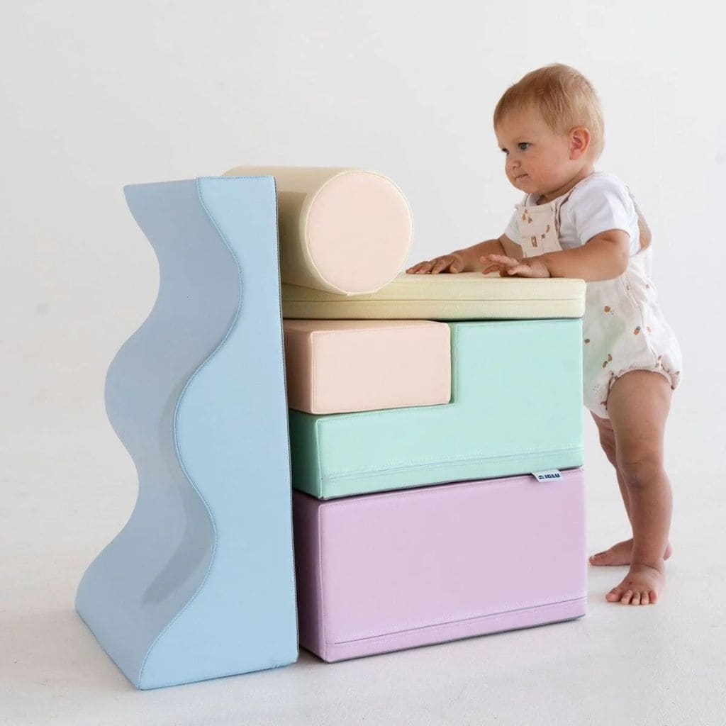 Ensemble de 6 Blocs de Mousse Soft Play - Pastel Clair