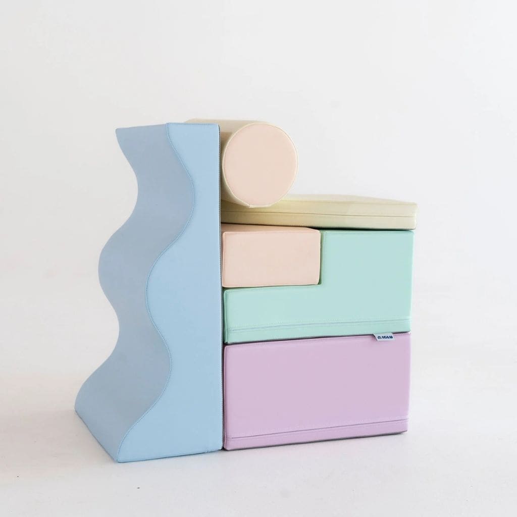 Ensemble de 6 Blocs de Mousse Soft Play - Pastel Clair