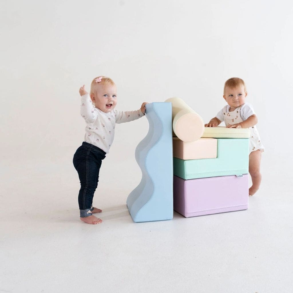 Ensemble de 6 Blocs de Mousse Soft Play - Beige