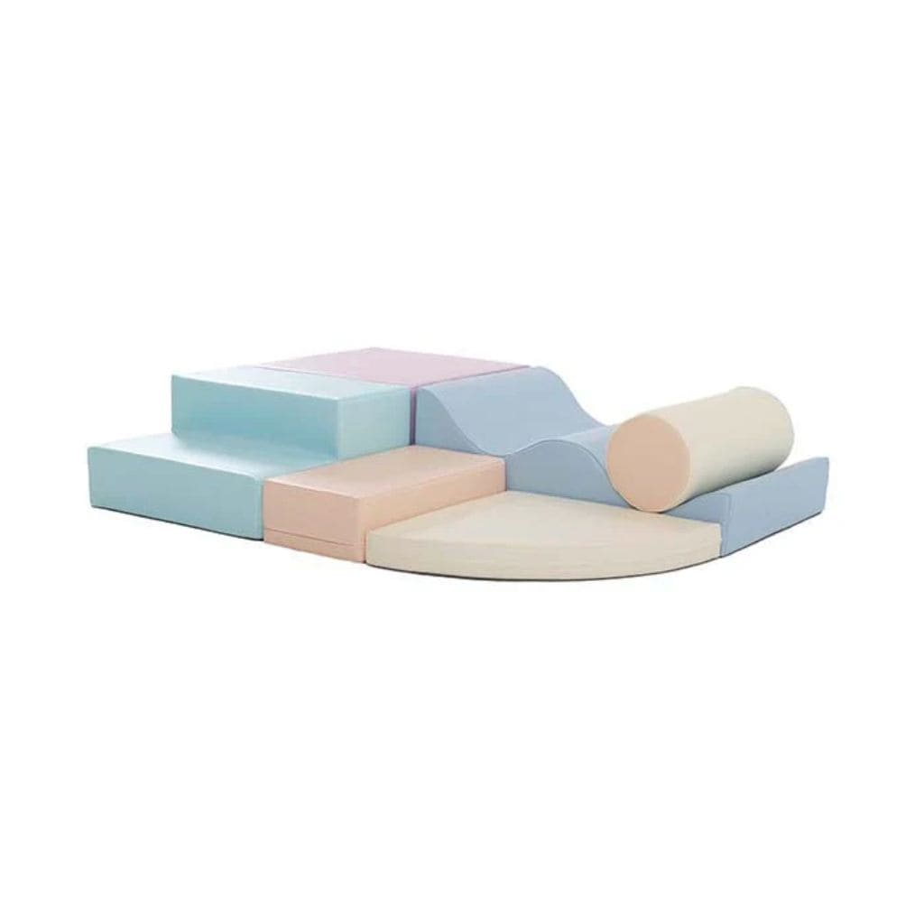 Ensemble de 6 Blocs de Mousse Soft Play - Pastel Clair