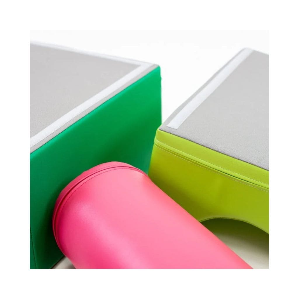 Ensemble de 6 Blocs de Mousse Soft Play - Pink & Green