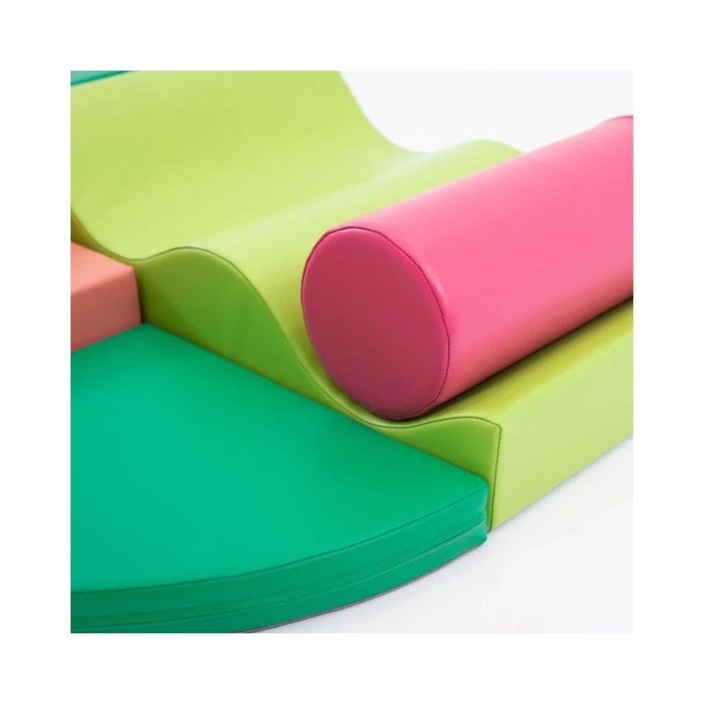 Ensemble de 6 Blocs de Mousse Soft Play - Pink & Green