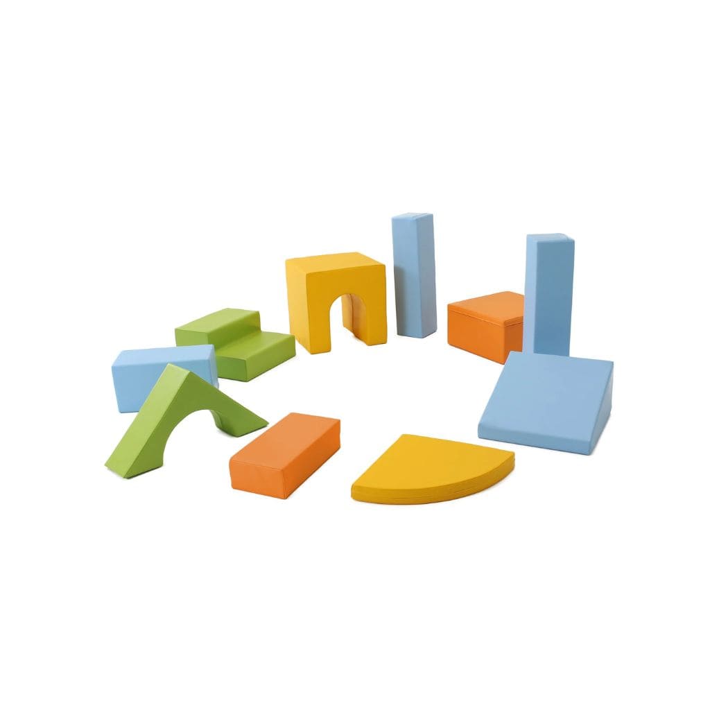 Ensemble de 10 Blocs de Mousse Soft Play  -  Light Multicolor