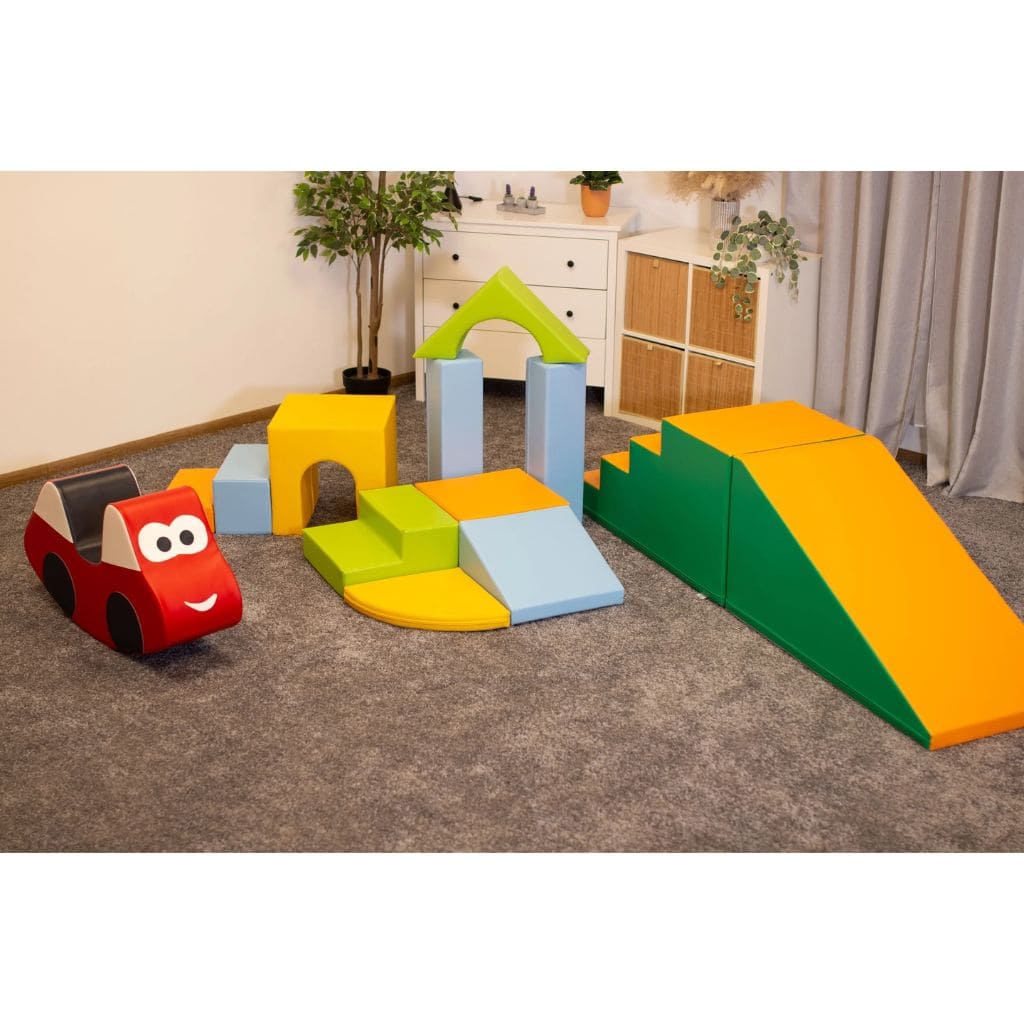 Ensemble de 10 Blocs de Mousse Soft Play  -  Light Multicolor