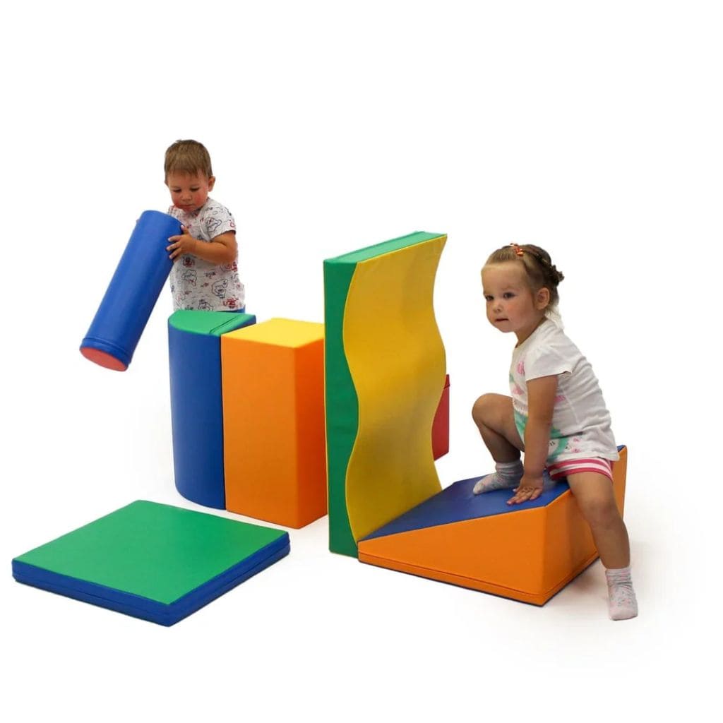 Ensemble de 8 Blocs de Mousse Soft Play - Pastel Pink