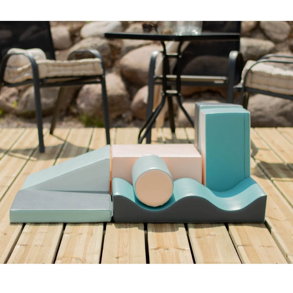 Ensemble de 7 Blocs de Mousse Soft Play - Pastel