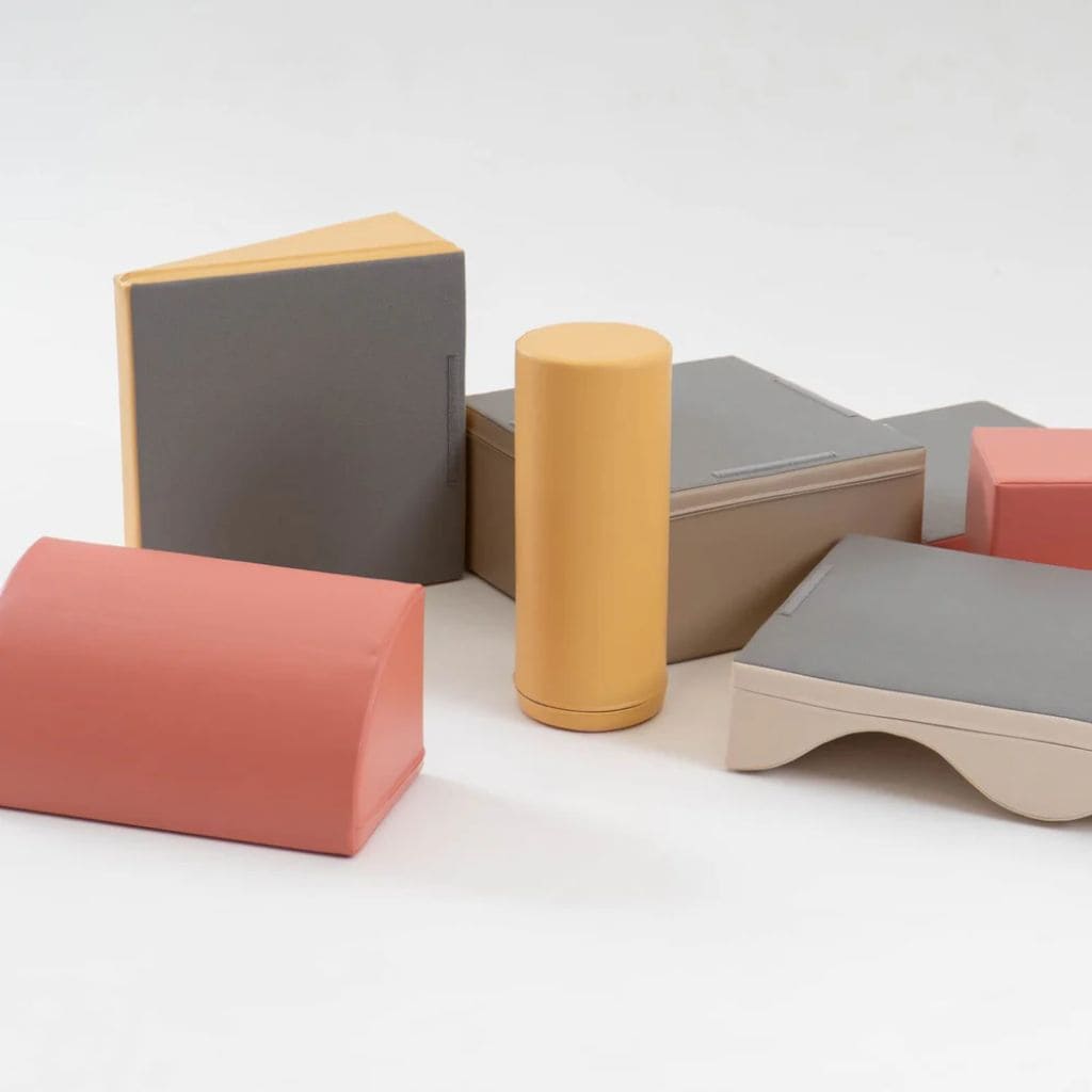 Ensemble de 7 Blocs de Mousse Soft Play- Pastel Pink