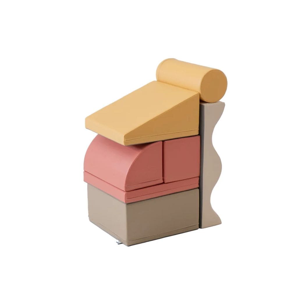 Ensemble de 7 Blocs de Mousse Soft Play- Pastel Pink