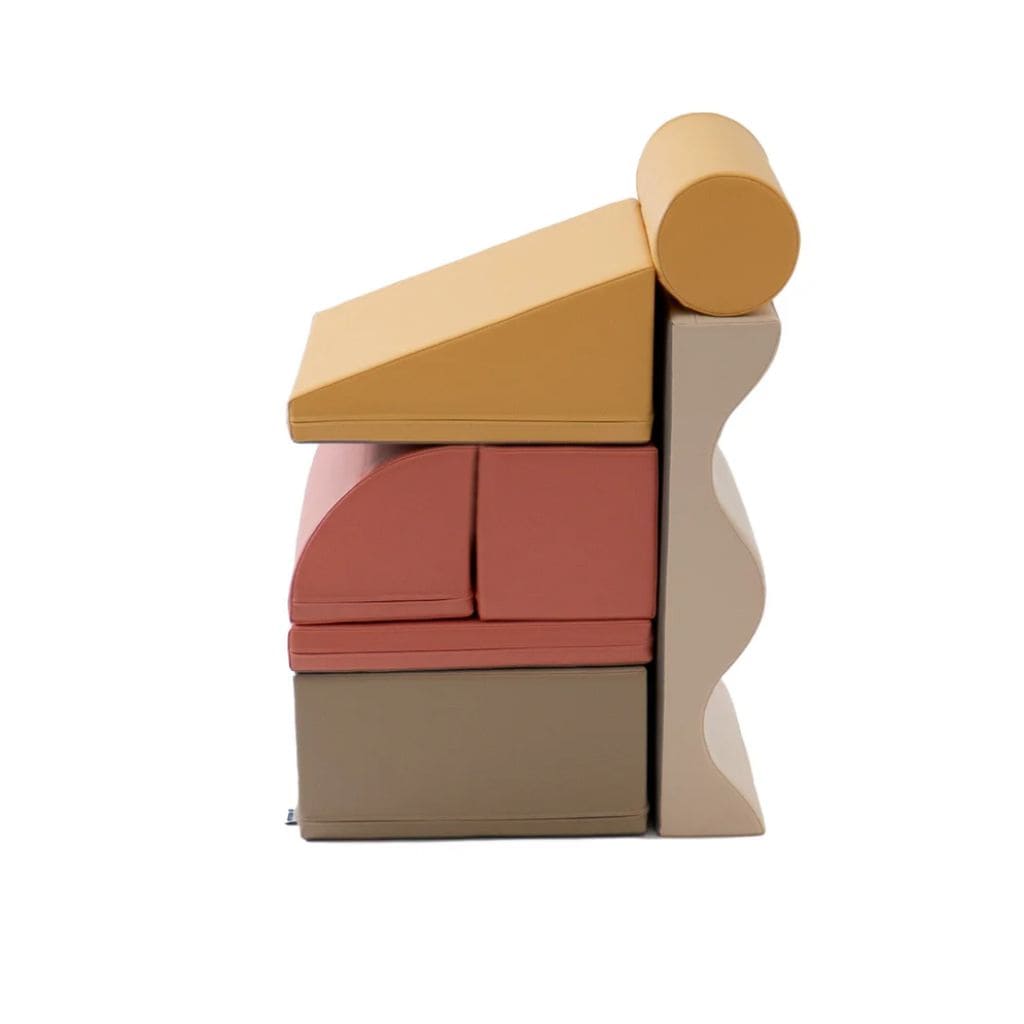 Ensemble de 7 Blocs de Mousse Soft Play- Pastel Pink