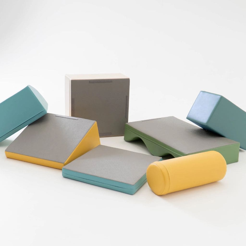 Ensemble de 7 Blocs de Mousse Soft Play - Pastel Turquoise