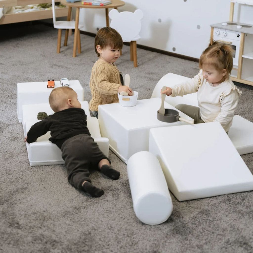 Ensemble de 7 Blocs de Mousse Soft Play- White