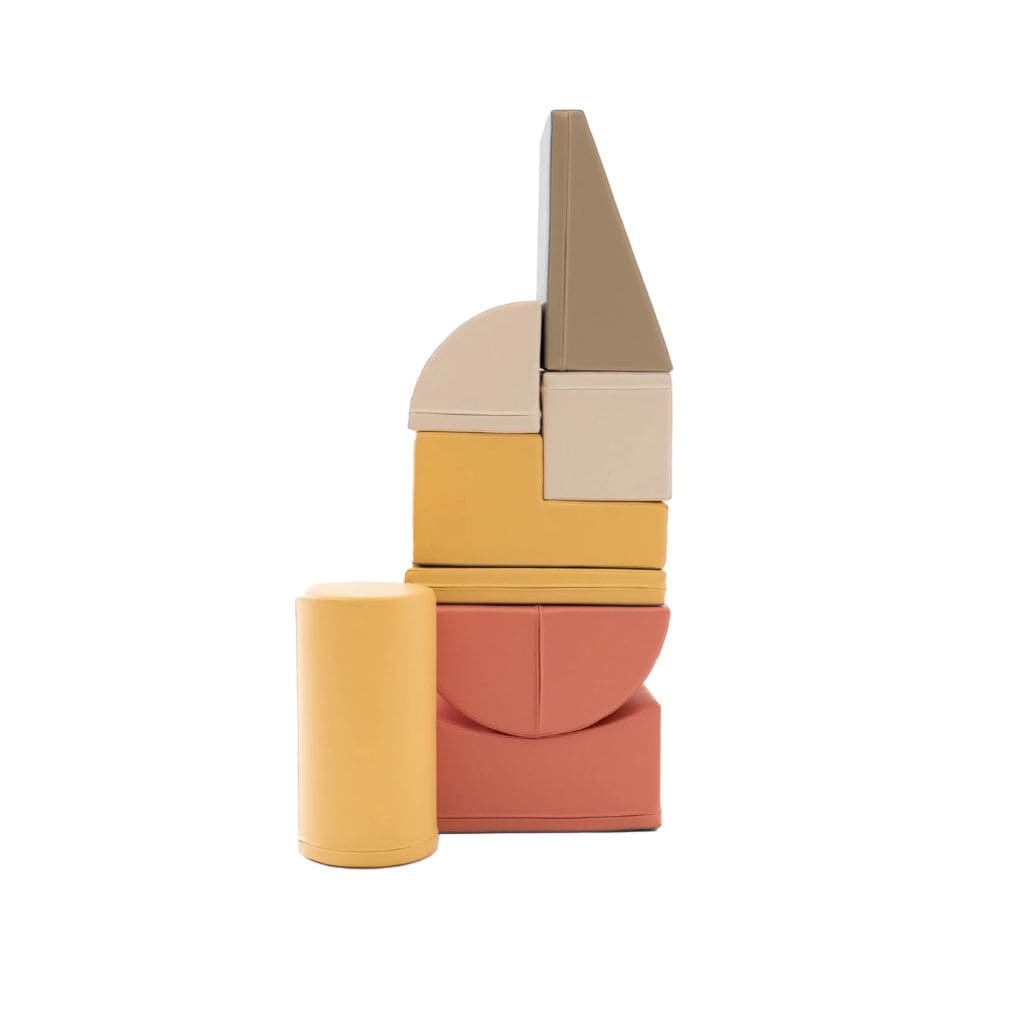 Ensemble de 8 Blocs de Mousse Soft Play - Pastel Pink