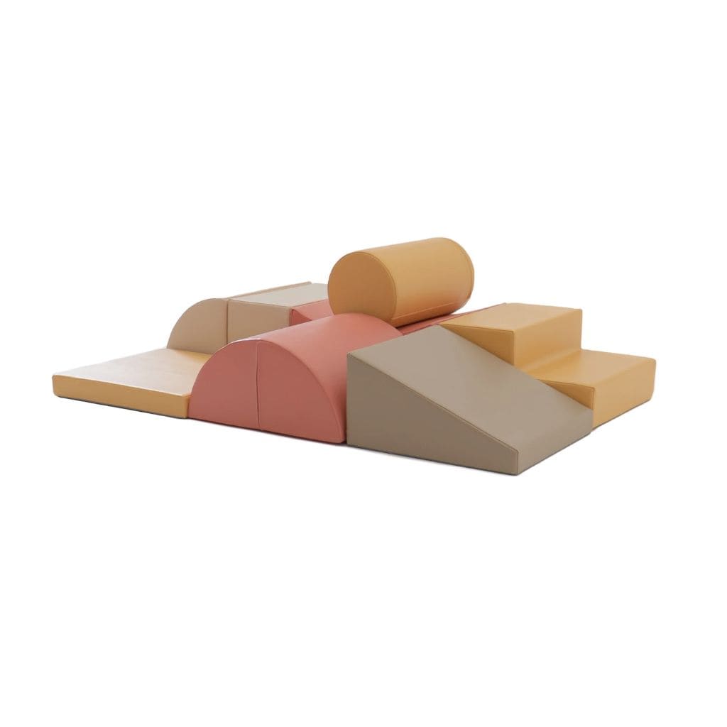 Ensemble de 8 Blocs de Mousse Soft Play - Pastel Pink