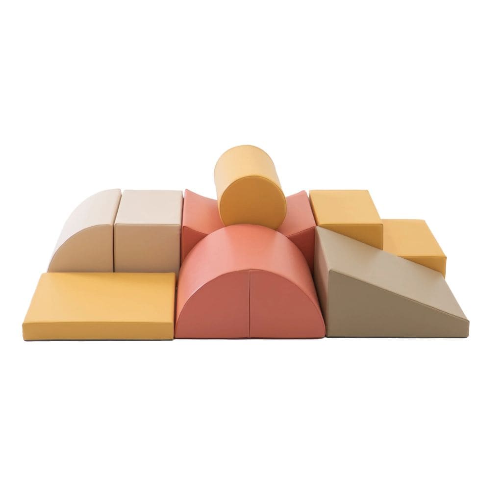 Ensemble de 8 Blocs de Mousse Soft Play - Pastel Pink