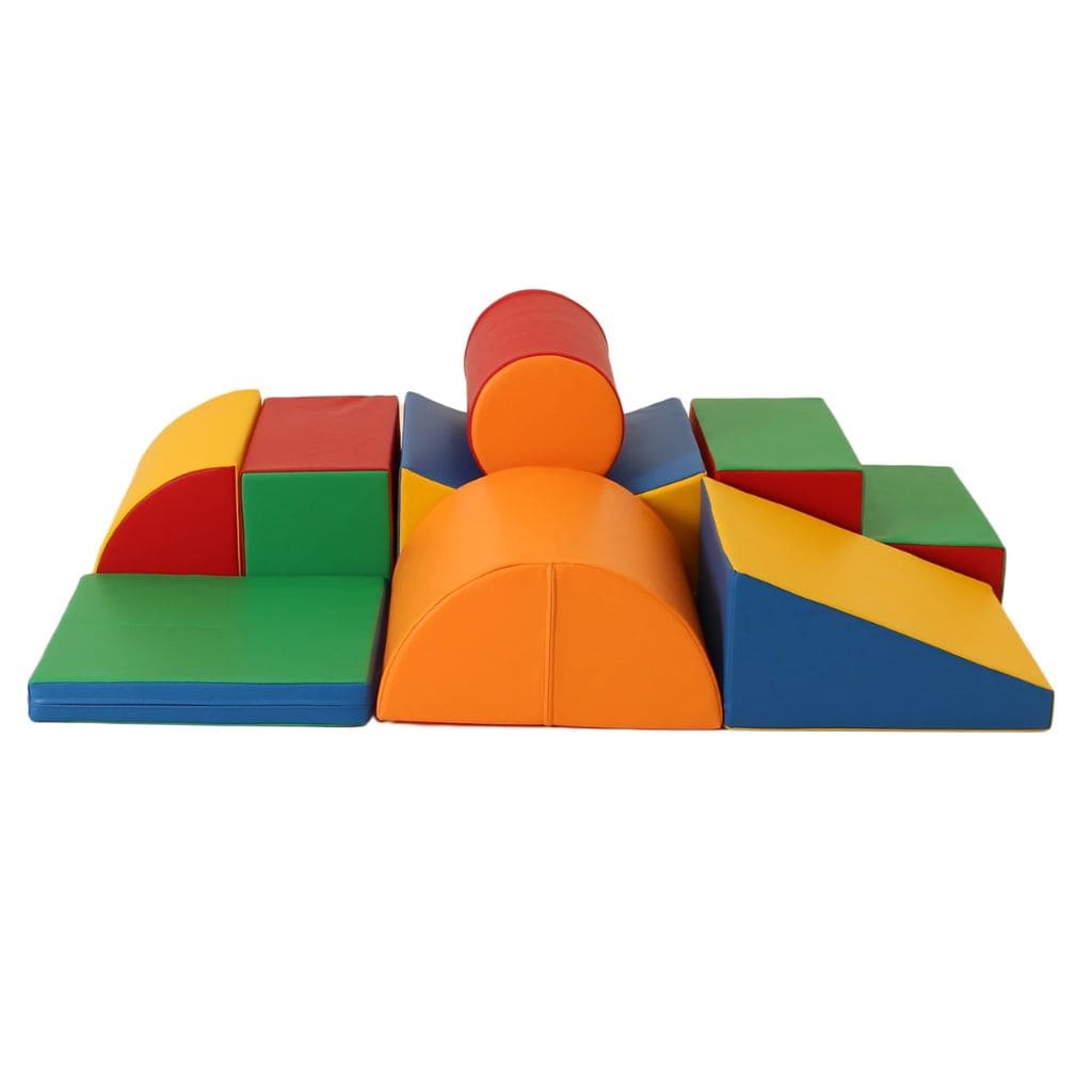 Ensemble de 8 Blocs de Mousse Soft Play -Multicolor