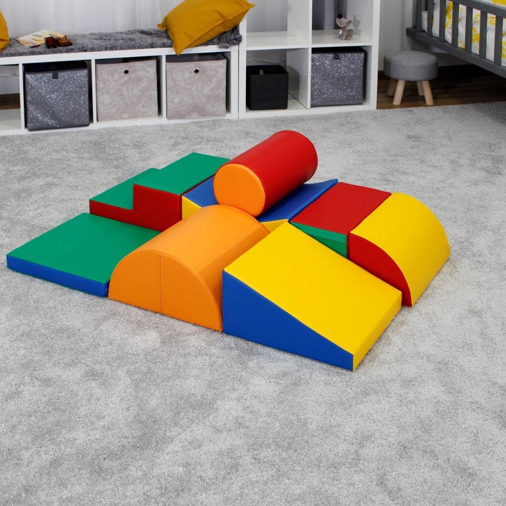 Ensemble de 8 Blocs de Mousse Soft Play -Multicolor