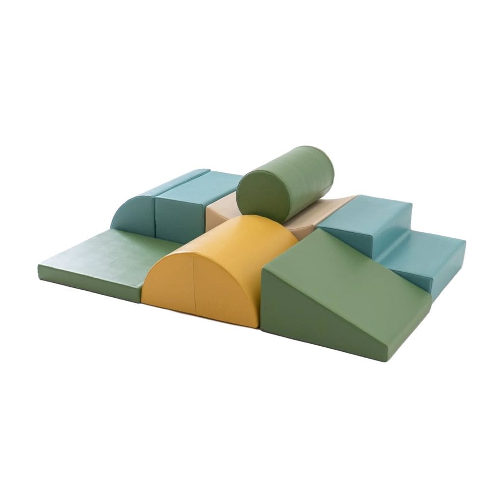 Ensemble de 8 Blocs de Mousse Soft Play -  Pastel Turquoise