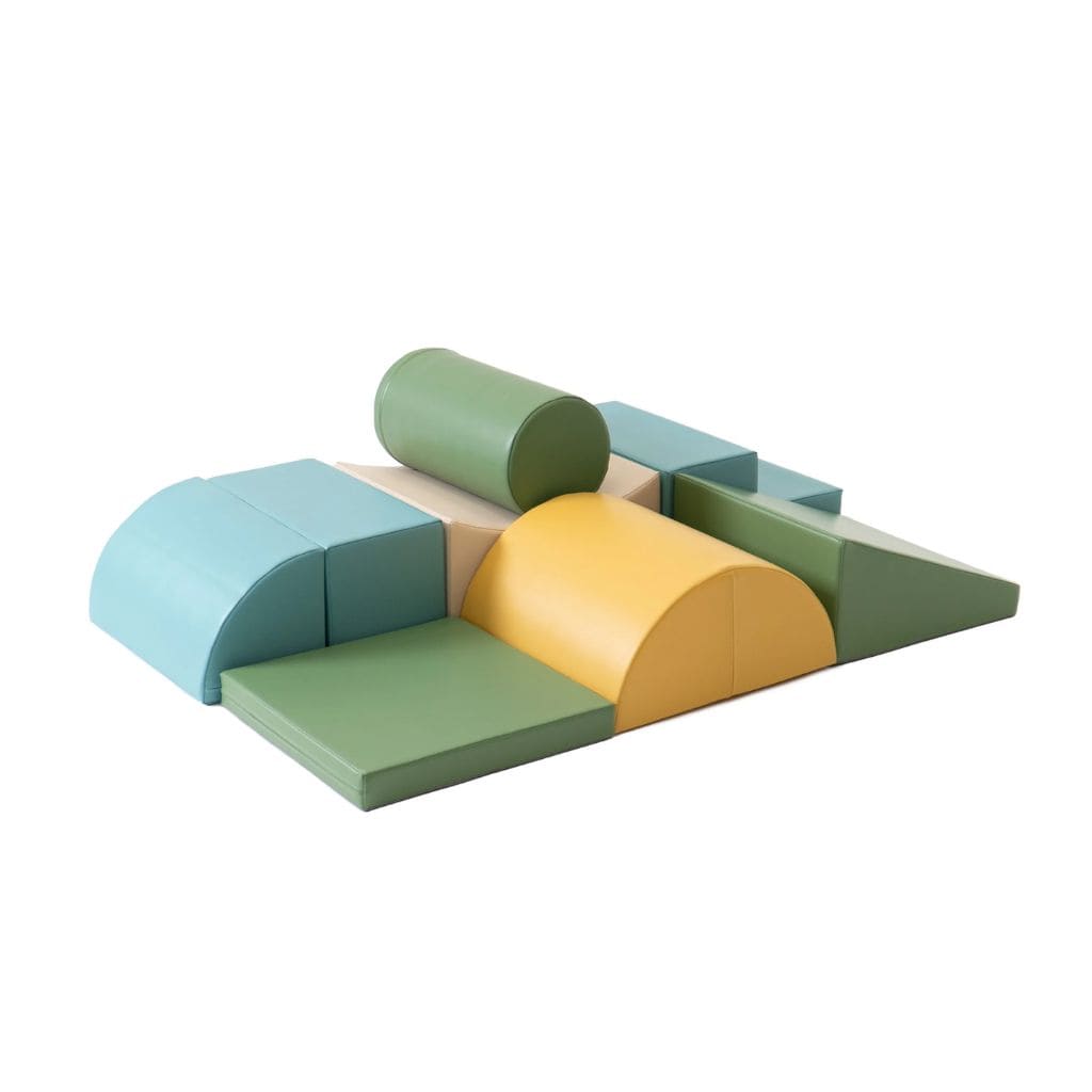Ensemble de 8 Blocs de Mousse Soft Play -  Pastel Turquoise