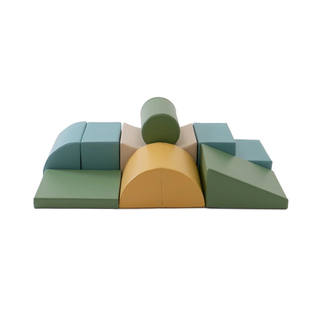 Ensemble de 8 Blocs de Mousse Soft Play -  Pastel Turquoise