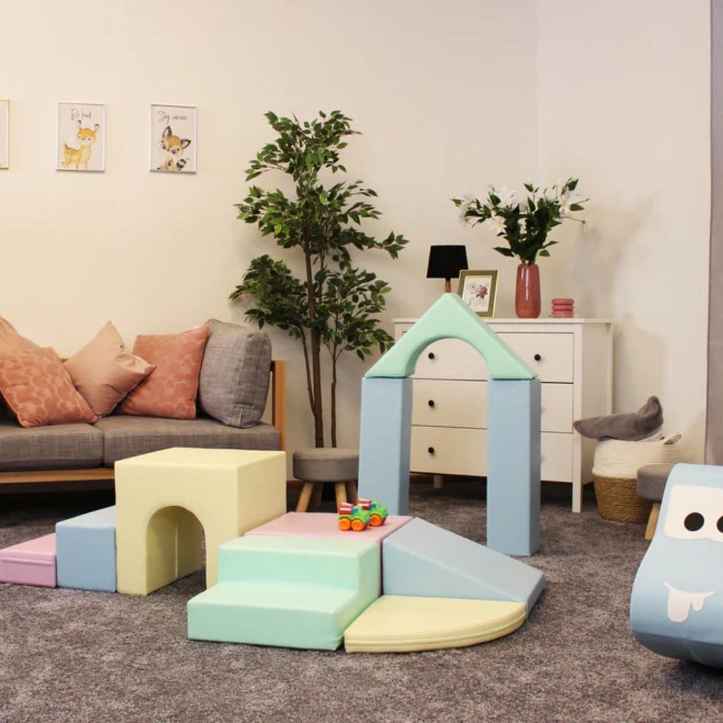 Ensemble de 10 Blocs de Mousse Soft Play  - Light Pastel