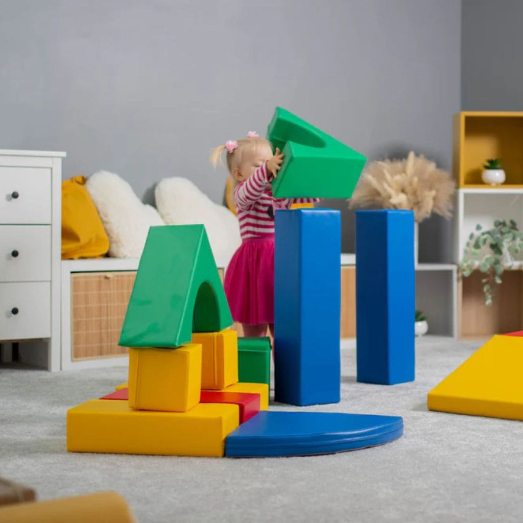Ensemble de 10 Blocs de Mousse Soft Play  - Multicolor