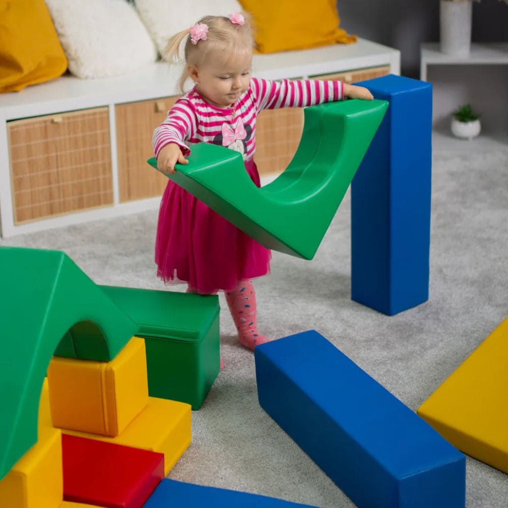 Ensemble de 10 Blocs de Mousse Soft Play  - Multicolor