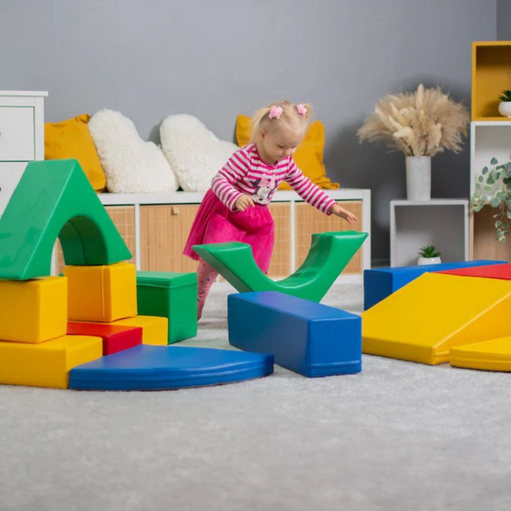 Ensemble de 10 Blocs de Mousse Soft Play  - Multicolor