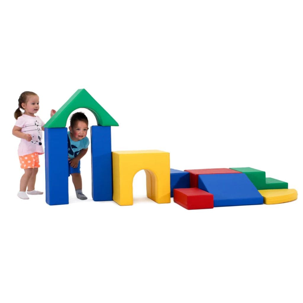 Ensemble de 10 Blocs de Mousse Soft Play  - Multicolor