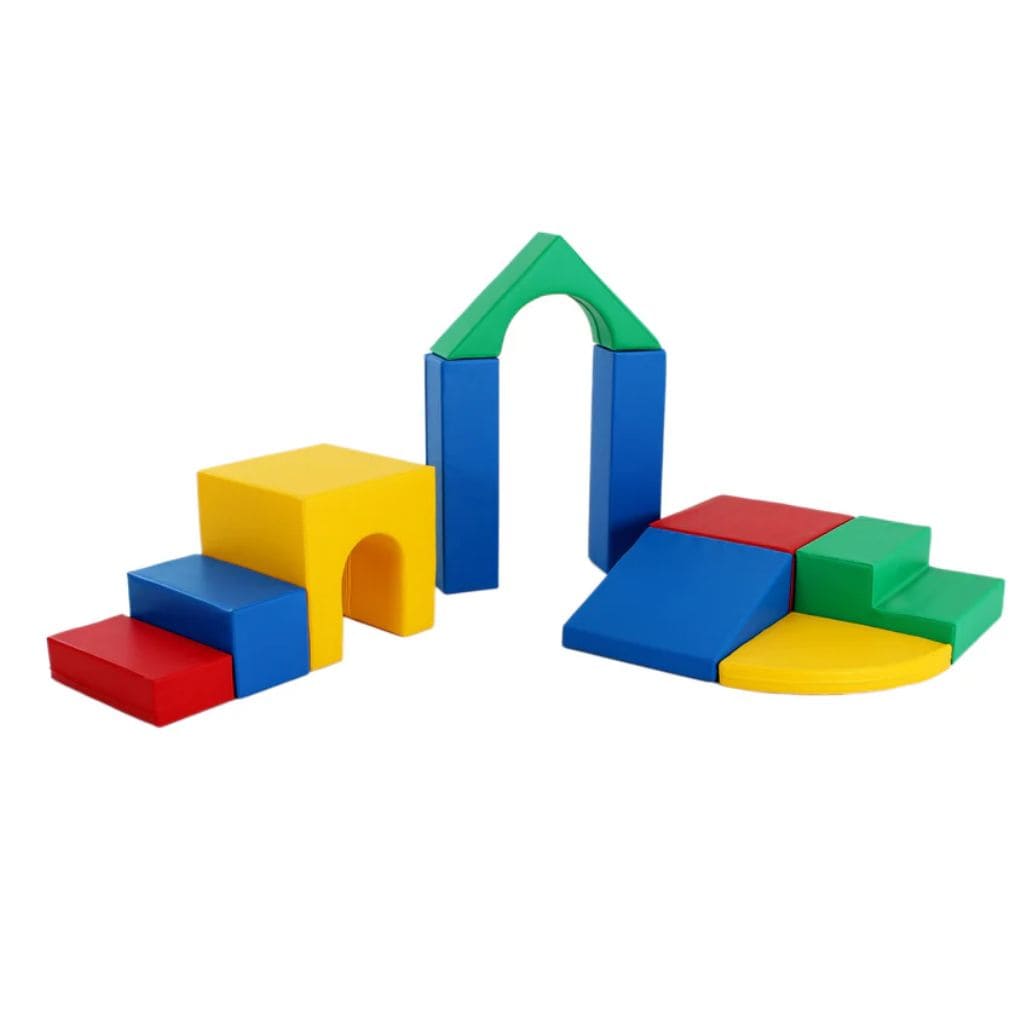 Ensemble de 10 Blocs de Mousse Soft Play  - Multicolor