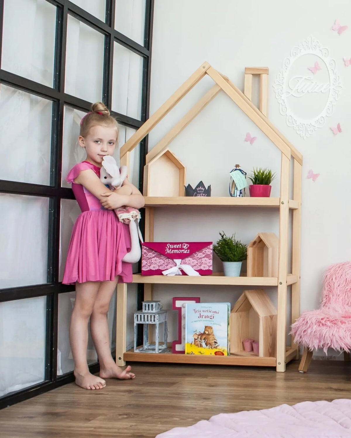 Étagère Maison Montessori en Bois — 68×140×33 cm – Montessori pour enfant – photo 2