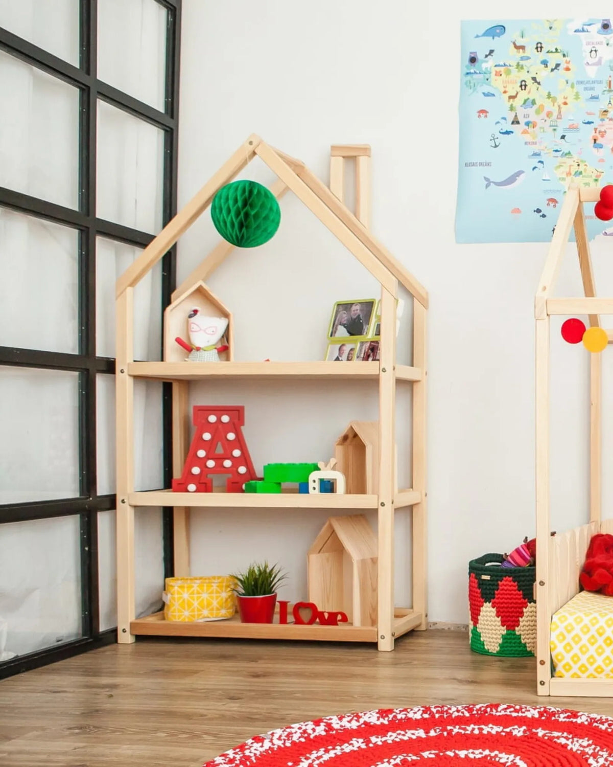 Étagère Maison Montessori en Bois — 68×140×33 cm – Montessori pour enfant – photo 7