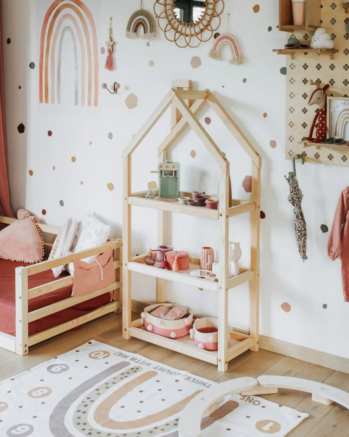 Étagère Maison Montessori en Bois — 68×140×33 cm – Montessori pour enfant – photo 6