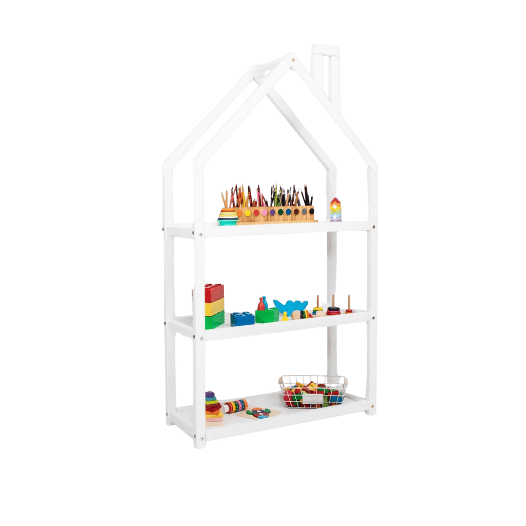 Étagère en Forme de Maison pour Enfants