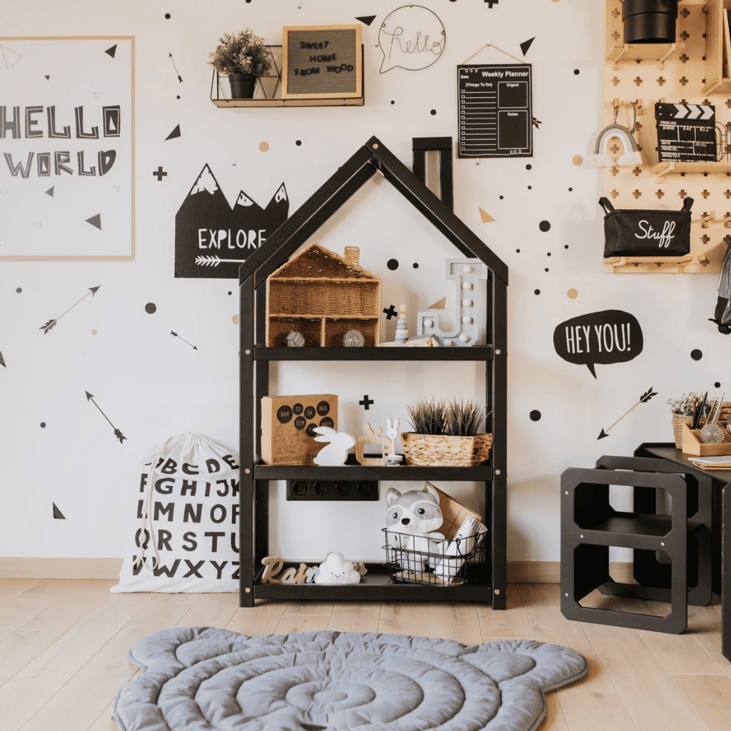 Étagère en Forme de Maison pour Enfants