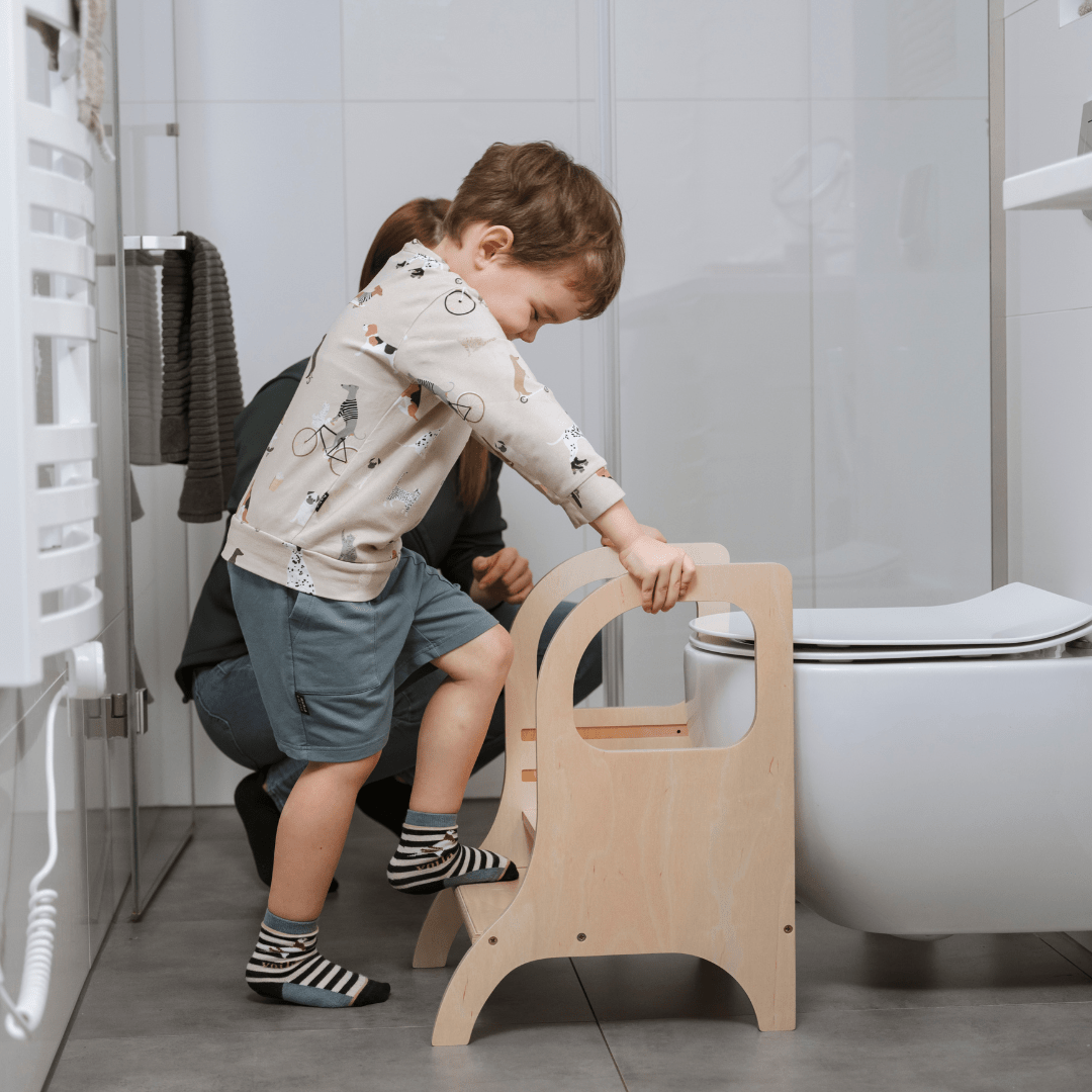 Marchepied Évolutif Montessori MIIMO® – 3 Hauteurs – Montessori pour enfant – photo 4