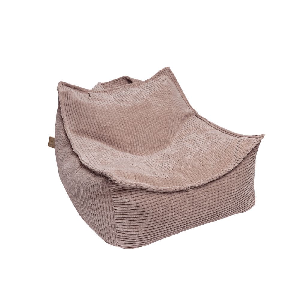 Fauteuil Pouf Bébé MeowBaby® en Velours Aesthetic – Rose