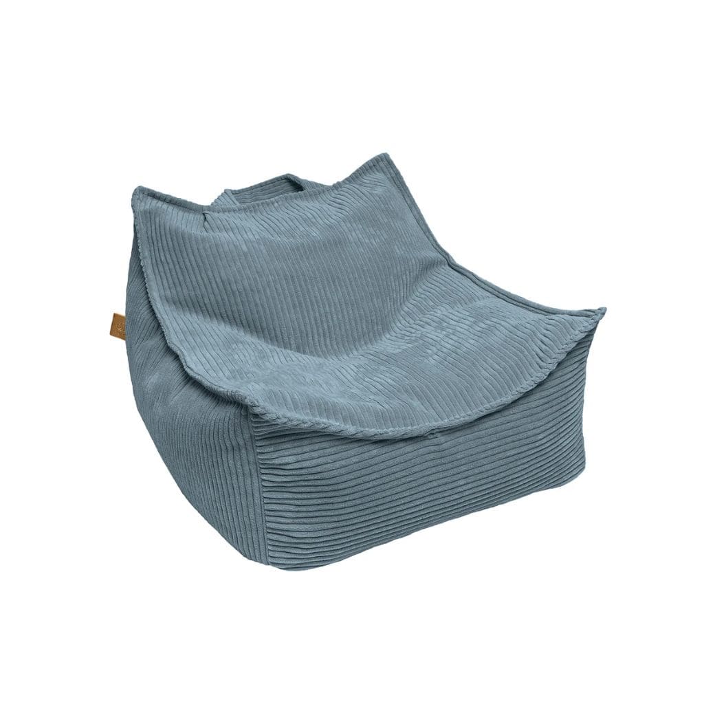 Fauteuil Pouf Bébé MeowBaby® en Velours Aesthetic – Couleur Turquoise