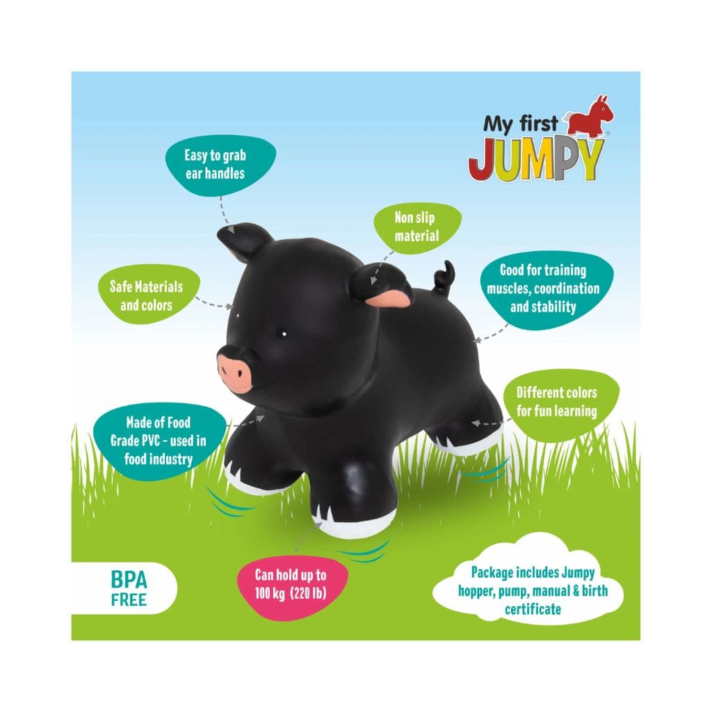 Joeut My First JUMPY  – Black Piggy