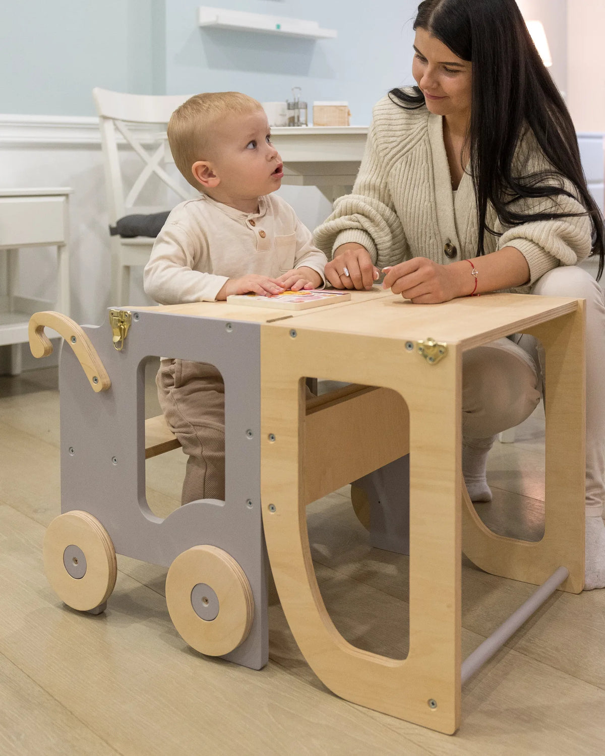 Le Chariot — Tour d'Observation 2 - en - 1 Bureau & Éveil – Montessori pour enfant – photo 20